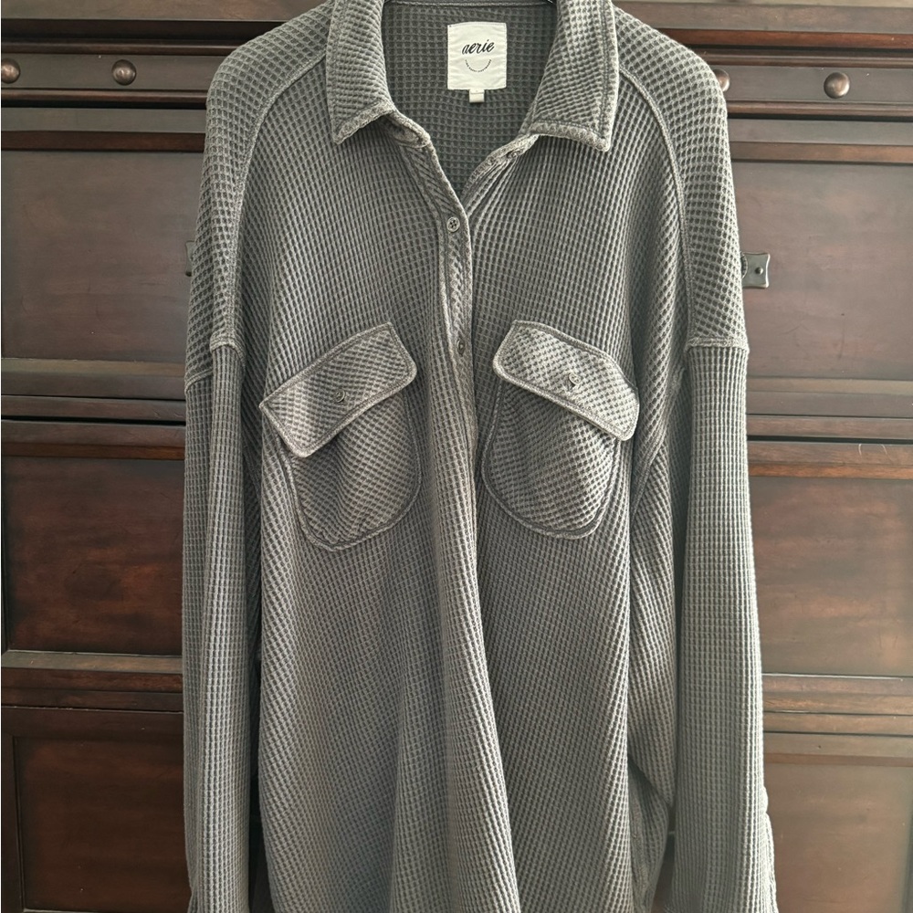 American Eagle/Aerie LumberJane Waffle Shirt